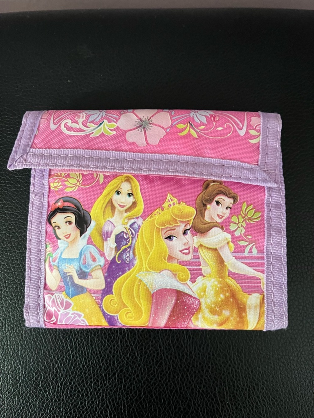 Disney Pink Princess Wallet with Purple Trim